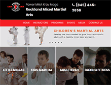 Tablet Screenshot of powermmakravmaga.com